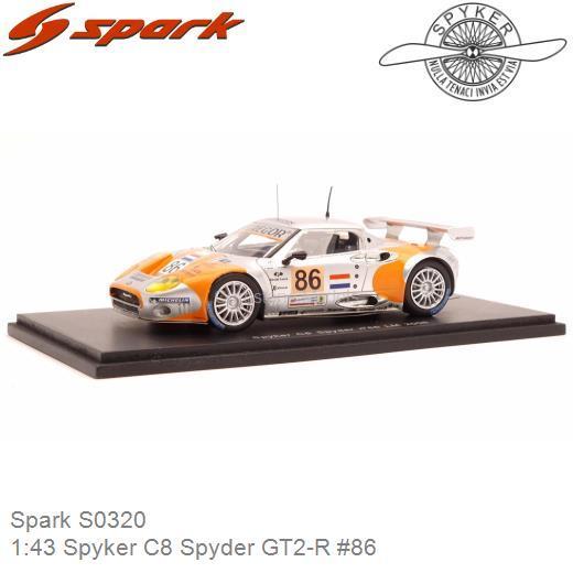 Modelauto 1:43 Spyker C8 Spyder GT2-R #86 | Mike Hezemans (Spark S0320)