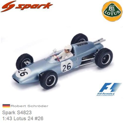 Modelauto 1:43 Lotus 24 #26 | Robert Schröder (Spark S4823)