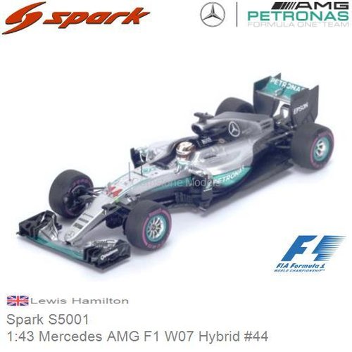 Modelcar 1:43 Mercedes AMG F1 W07 Hybrid #44 | Lewis Hamilton (Spark S5001)