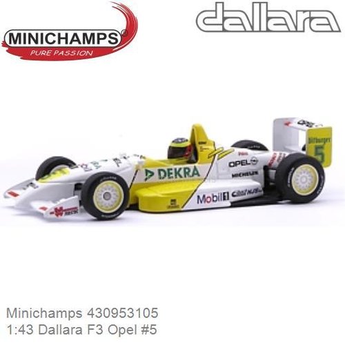 Modelauto 1:43 Dallara F3 Opel #5 | Ralf Schumacher (Minichamps 430953105)