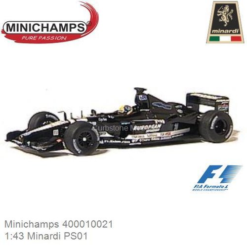 Modelauto 1:43 Minardi PS01 | Tarso Marques (Minichamps 400010021)