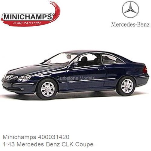 Modelauto 1:43 Mercedes Benz CLK Coupe (Minichamps 400031420)
