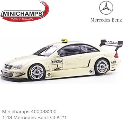 Modelauto 1:43 Mercedes Benz CLK #1 (Minichamps 400033200)