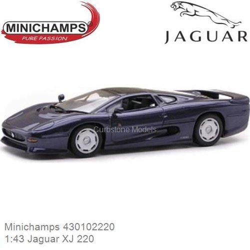 Modelauto 1:43 Jaguar XJ 220 (Minichamps 430102220)