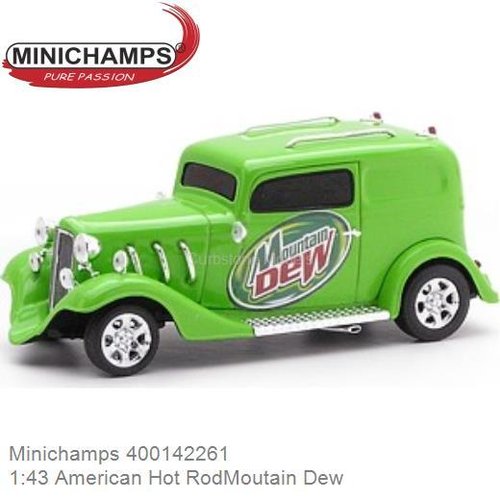 Modelauto 1:43 American Hot RodMoutain Dew (Minichamps 400142261)