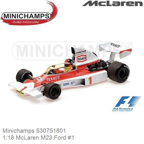 Modelauto 1:18 McLaren M23 Ford #1 (Minichamps 530751801)