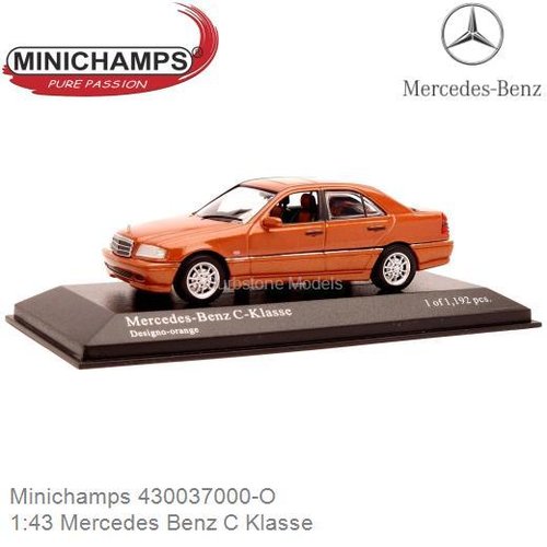 Modelauto 1:43 Mercedes Benz C Klasse (Minichamps 430037000-O)
