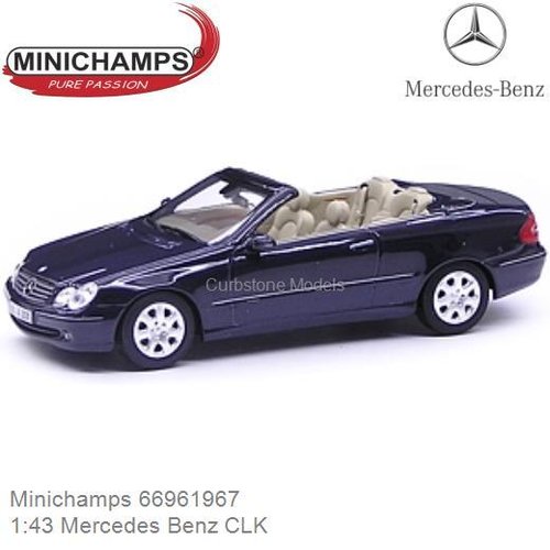 Modelauto 1:43 Mercedes Benz CLK (Minichamps 66961967)