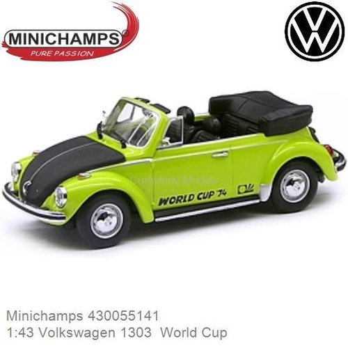 Modelauto 1:43 Volkswagen 1303  World Cup (Minichamps 430055141)