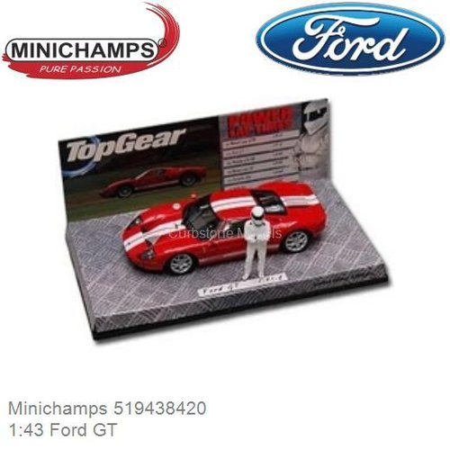 Modelauto 1:43 Ford GT | The Stig (Minichamps 519438420)