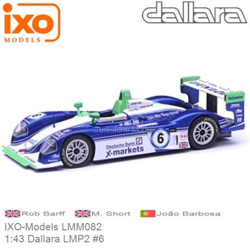 Modelauto 1:43 Dallara LMP2 #6 | Rob Barff (IXO-Models LMM082)