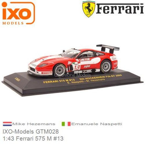 Modelauto 1:43 Ferrari 575 M #13 (IXO-Models GTM028)