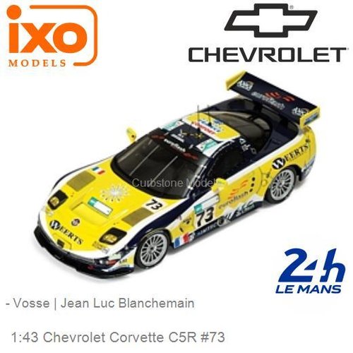 Modelauto 1:43 Chevrolet Corvette C5R #73 | - Vosse (IXO-Models LMM128)