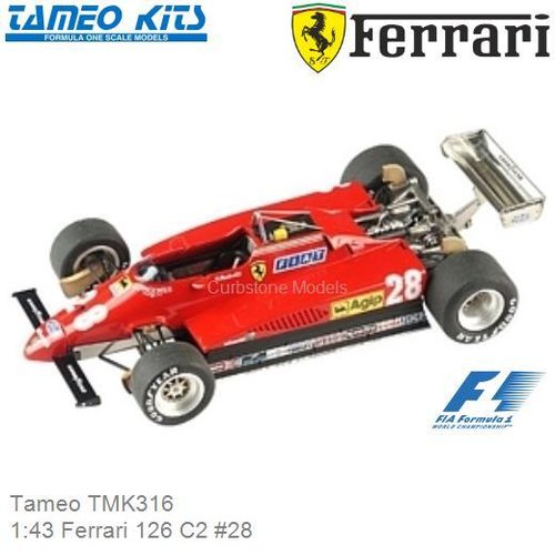 Bouwpakket 1:43 Ferrari 126 C2 #28 | Mario Andretti (Tameo TMK316)