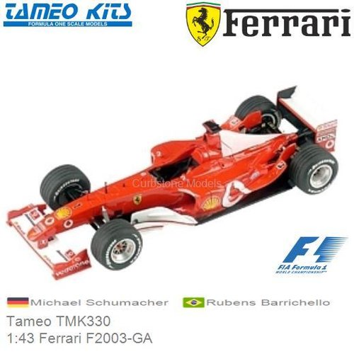 Bouwpakket 1:43 Ferrari F2003-GA | Michael Schumacher (Tameo TMK330)