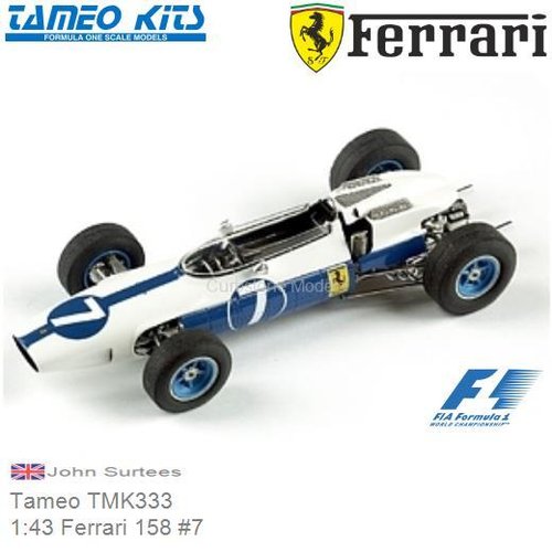 Bouwpakket 1:43 Ferrari 158 #7 | John Surtees (Tameo TMK333)