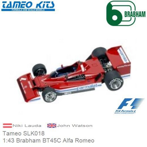 Bouwpakket 1:43 Brabham BT45C Alfa Romeo | Niki Lauda (Tameo SLK018)