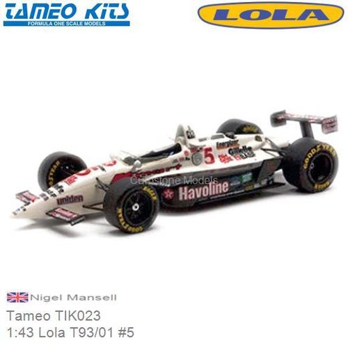 Bouwpakket 1:43 Lola T93/01 #5 | Nigel Mansell (Tameo TIK023)