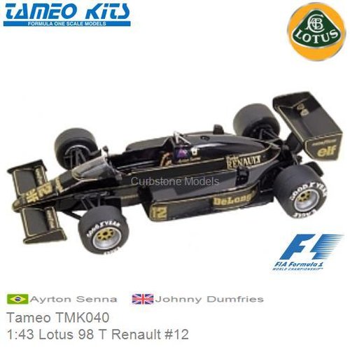 Bouwpakket 1:43 Lotus 98 T Renault #12 | Ayrton Senna (Tameo TMK040)
