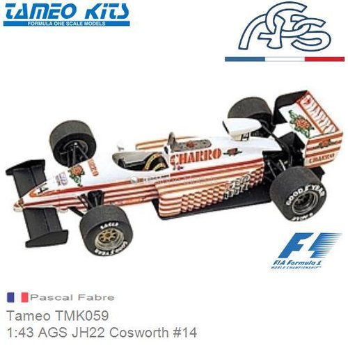 Bouwpakket 1:43 AGS JH22 Cosworth #14 | Pascal Fabre (Tameo TMK059)