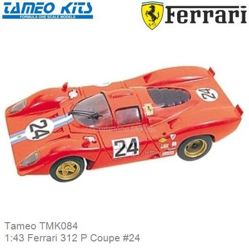 Bouwpakket 1:43 Ferrari 312 P Coupe #24 | - Parkes (Tameo TMK084)