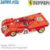 Bouwpakket 1:43 Ferrari 312 P Sport #25 | Mario Andretti (Tameo TMK147)