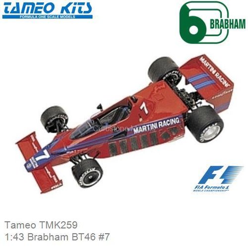 Bouwpakket 1:43 Brabham BT46 #7 (Tameo TMK259)