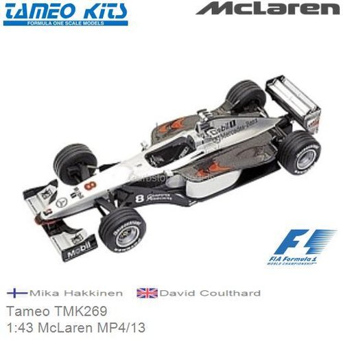 Bouwpakket 1:43 McLaren MP4/13 | Mika Hakkinen (Tameo TMK269)