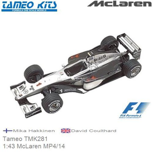 Bouwpakket 1:43 McLaren MP4/14 | Mika Hakkinen (Tameo TMK281)