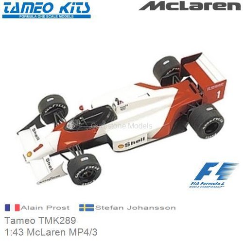 Bouwpakket 1:43 McLaren MP4/3 | Alain Prost (Tameo TMK289)