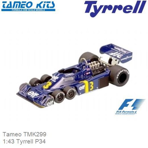 Bouwpakket 1:43 Tyrrell P34 (Tameo TMK299)