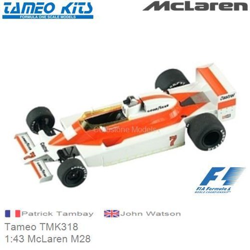 Bouwpakket 1:43 McLaren M28 | Patrick Tambay (Tameo TMK318)