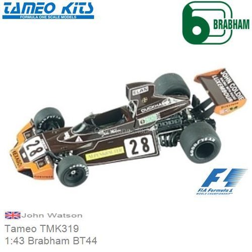 Bouwpakket 1:43 Brabham BT44 | John Watson (Tameo TMK319)