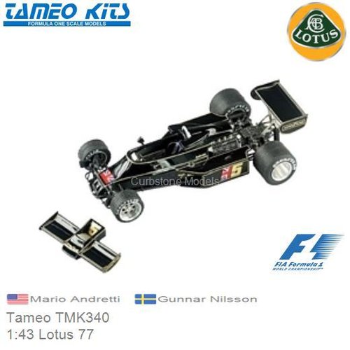 Bouwpakket 1:43 Lotus 77 | Mario Andretti (Tameo TMK340)