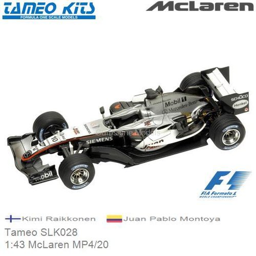Bouwpakket 1:43 McLaren MP4/20 | Kimi Raikkonen (Tameo SLK028)