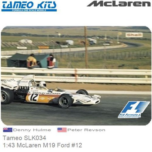 Bouwpakket 1:43 McLaren M19 Ford #12 | Denny Hulme (Tameo SLK034)