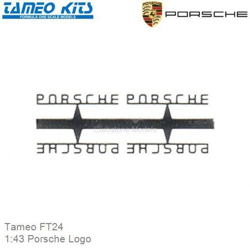 Bouwpakket 1:43 Porsche Logo (Tameo FT24)