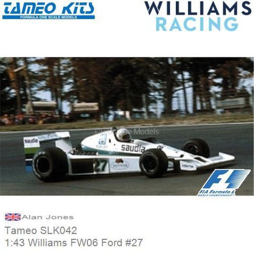 Bouwpakket 1:43 Williams FW06 Ford #27 | Alan Jones (Tameo SLK042)