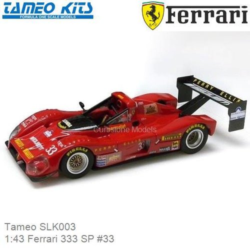 Bouwpakket 1:43 Ferrari 333 SP #33 | Michele Alboreto (Tameo SLK003)