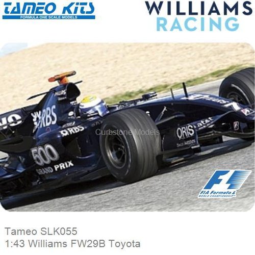 Bouwpakket 1:43 Williams FW29B Toyota (Tameo SLK055)