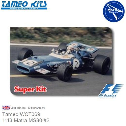 Bouwpakket 1:43 Matra MS80 #2 | Jackie Stewart (Tameo WCT069)