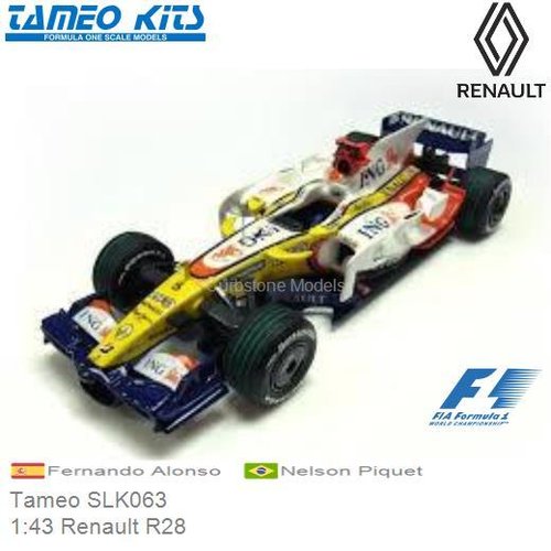 Bouwpakket 1:43 Renault R28 | Fernando Alonso (Tameo SLK063)