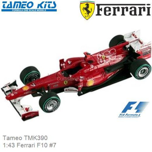 Bouwpakket 1:43 Ferrari F10 #7 | Felippe Massa (Tameo TMK390)