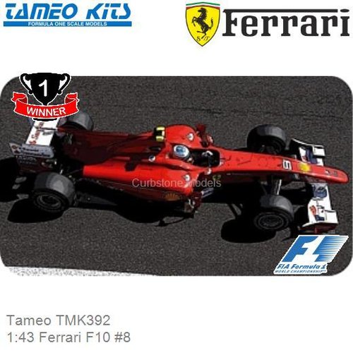Bouwpakket 1:43 Ferrari F10 #8 (Tameo TMK392)