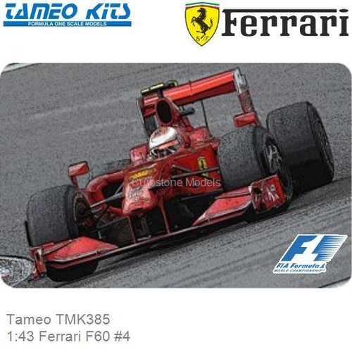 Bouwpakket 1:43 Ferrari F60 #4 (Tameo TMK385)