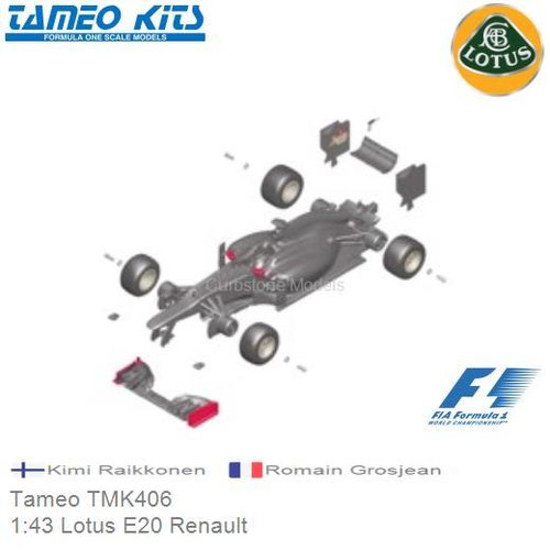 Bouwpakket 1:43 Lotus E20 Renault | Kimi Raikkonen (Tameo TMK406)