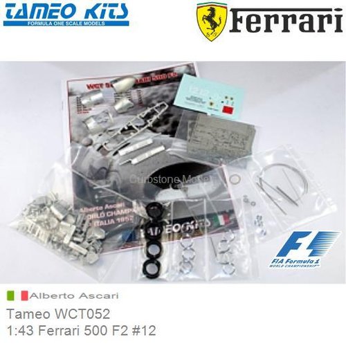 Bouwpakket 1:43 Ferrari 500 F2 #12 | Alberto Ascari (Tameo WCT052)