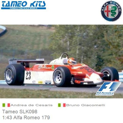 Bouwpakket 1:43 Alfa Romeo 179 | Andrea de Cesaris (Tameo SLK098)