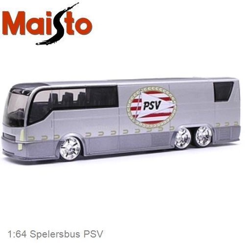 Modelauto 1:64 Spelersbus PSV (Maisto 21010-2)