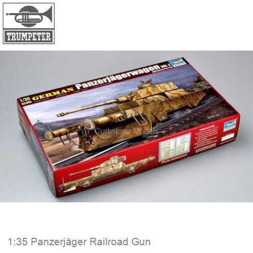 1:35 Panzerjäger Railroad Gun (Trumpeter TR 00369)